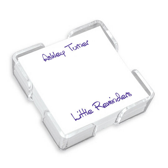 Petite Squares with Crystal Clear Holder